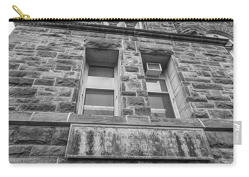 Big Ten Zip Pouch featuring the photograph University of Illinois Law Library by John McGraw
