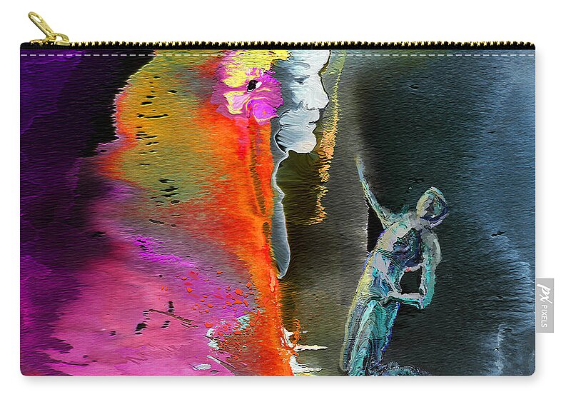 Dream Zip Pouch featuring the painting Unrequited Love by Miki De Goodaboom