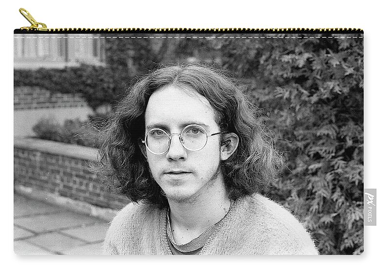 Providence Zip Pouch featuring the photograph Unshaven Photographer, 1972 by Jeremy Butler