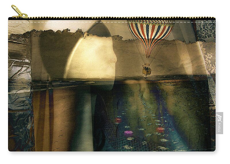 Mobile Phone Art Zip Pouch featuring the digital art Unsinkable by Delight Worthyn