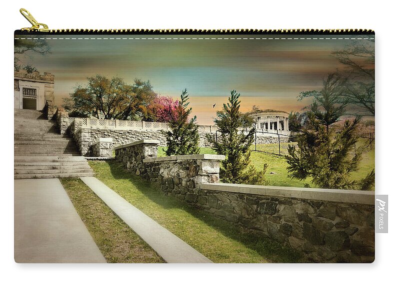 Landscape Zip Pouch featuring the photograph Untermyer View by Diana Angstadt