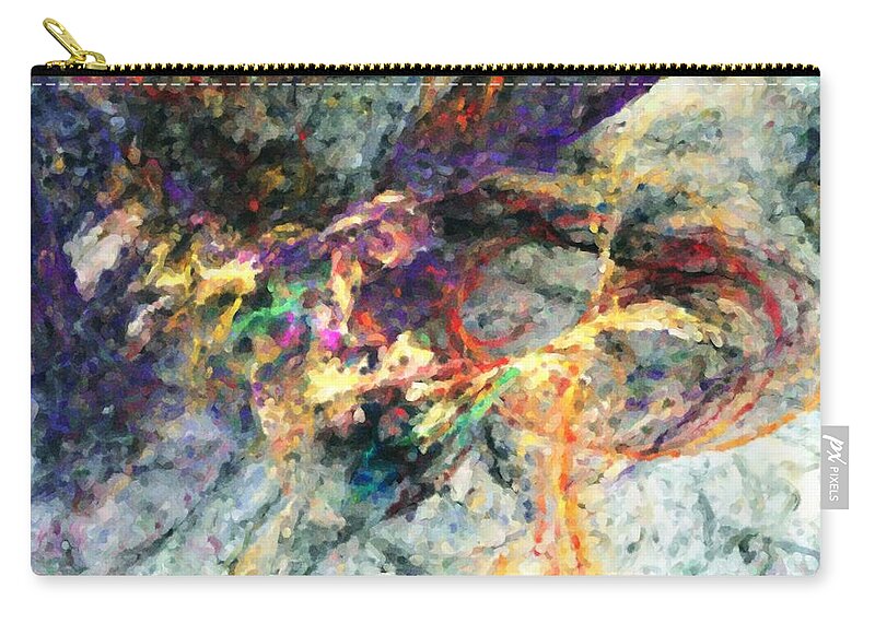 Digital Painting Zip Pouch featuring the digital art Untitled 01-14-10-a by David Lane