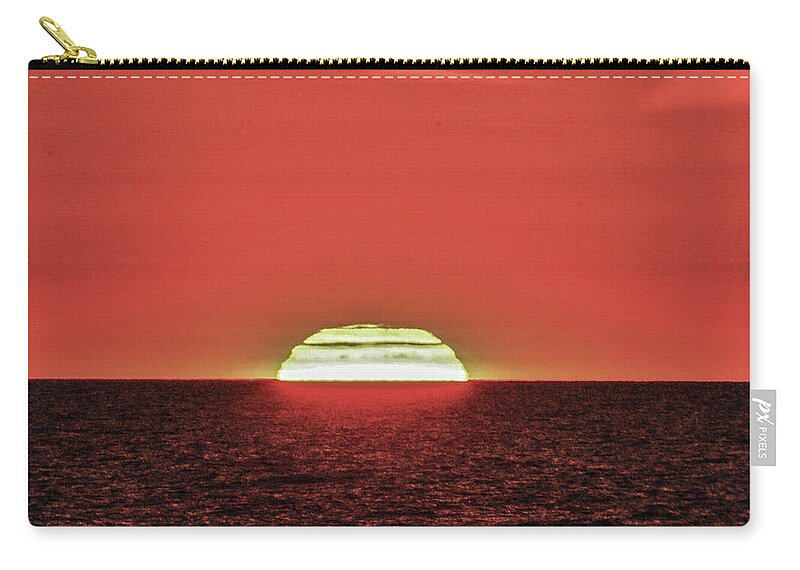 The Sun Rises In The Atlantic Ocean Zip Pouch featuring the photograph Up by Addison Likins
