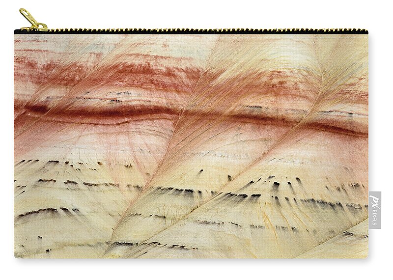 Painted Hills Zip Pouch featuring the photograph Up Close Painted Hills by Greg Nyquist