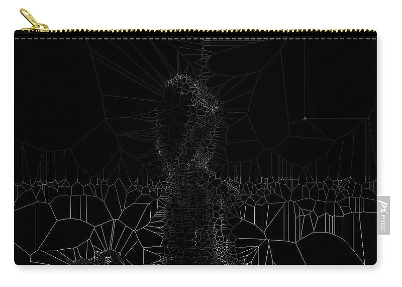 Vorotrans Zip Pouch featuring the digital art Up by Stephane Poirier