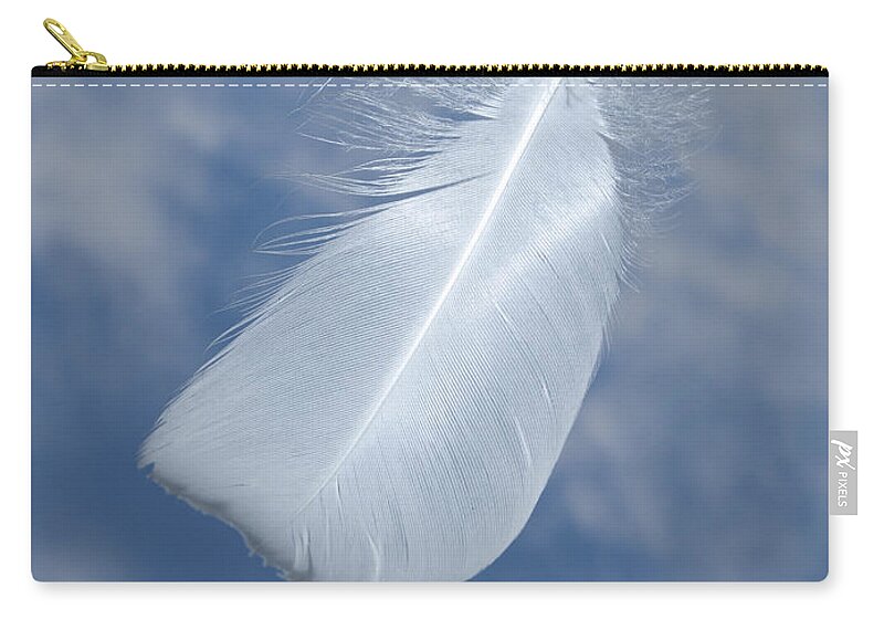 Feather Zip Pouch featuring the photograph Up where we belong by Steev Stamford