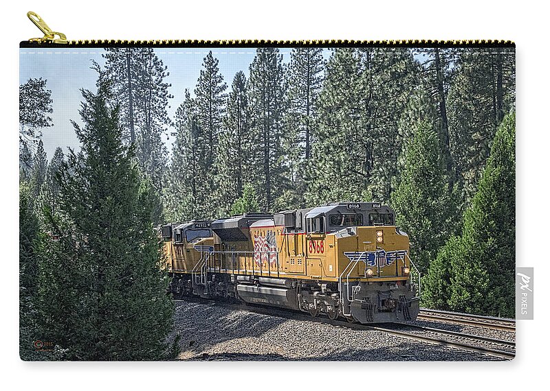 California Zip Pouch featuring the photograph Up8968 by Jim Thompson