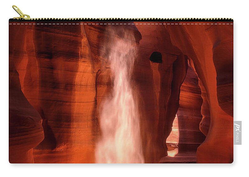 Antelope Canyon Zip Pouch featuring the photograph Upper Antelope Canyon VI by Giovanni Allievi