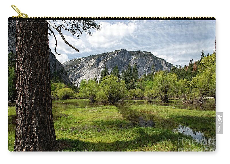 Meadow Zip Pouch featuring the photograph Upper Meadow Mirror Lake by David Arment
