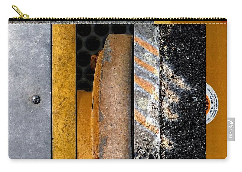 Urban Abstracts Zip Pouch featuring the photograph Urban Abstract Seeing Double 13 by Marlene Burns