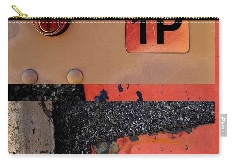 Urban Abstracts Zip Pouch featuring the photograph Urban Abstracts seeing double 55 by Marlene Burns