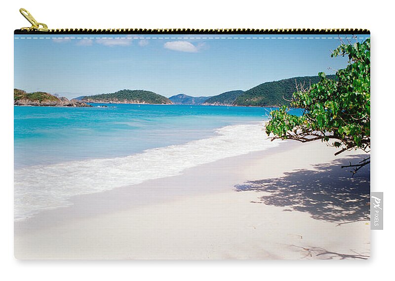 Photography Zip Pouch featuring the photograph Us Virgin Islands, St. John, Cinnamon by Panoramic Images