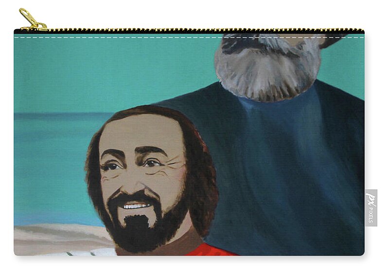 Lyrical Music Zip Pouch featuring the painting Va' Pensiero by Enrico Garff