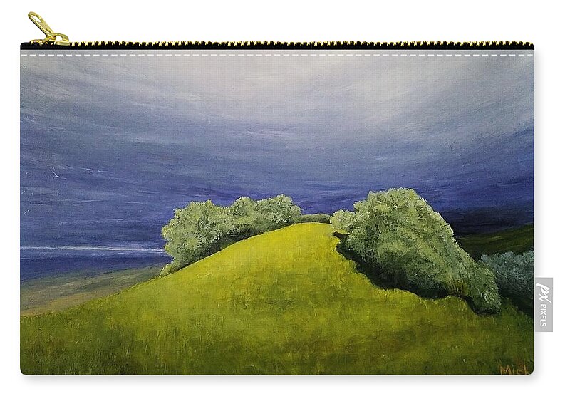 Mishel Vanderten Carry-all Pouch featuring the painting Valle Vista Meadow by Mishel Vanderten