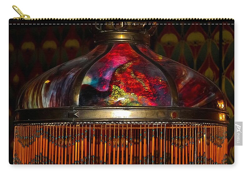 Lighting Zip Pouch featuring the digital art Variegated Antiquity by DigiArt Diaries by Vicky B Fuller
