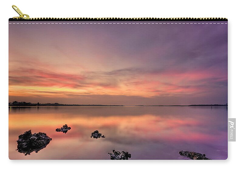 Morning Zip Pouch featuring the photograph Velvet Morning by Evelina Kremsdorf