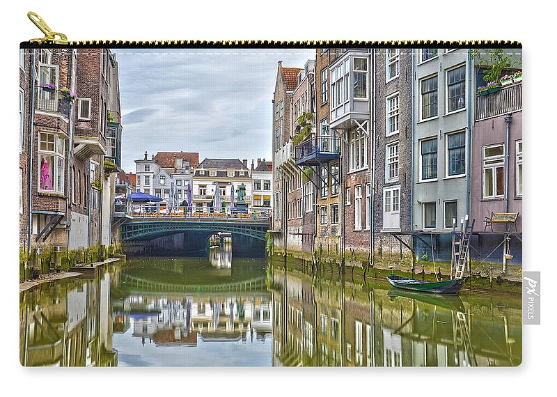Dordrecht Zip Pouch featuring the photograph Venetian Vibe in Dordrecht by Frans Blok