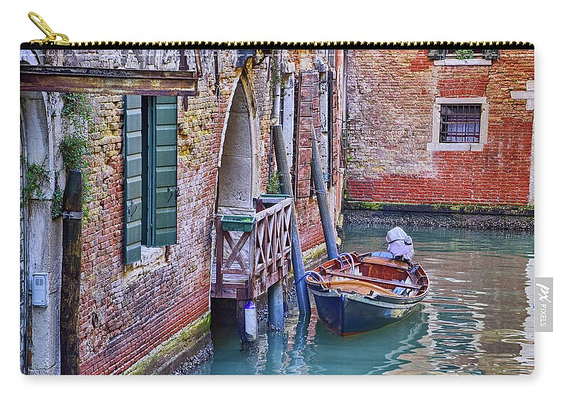 Venice Zip Pouch featuring the photograph Venice Color 4 by Roberta Kayne