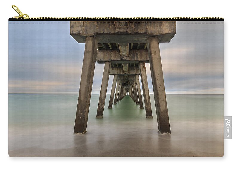 Florida Zip Pouch featuring the photograph Venice Pier by Paul Schultz