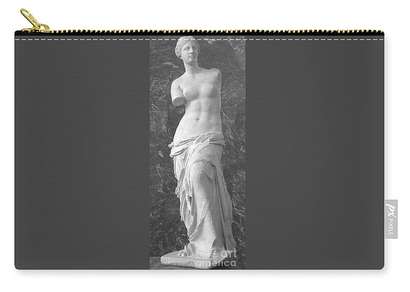 Venus De Milo Zip Pouch featuring the photograph Venus de Milo by Lilliana Mendez