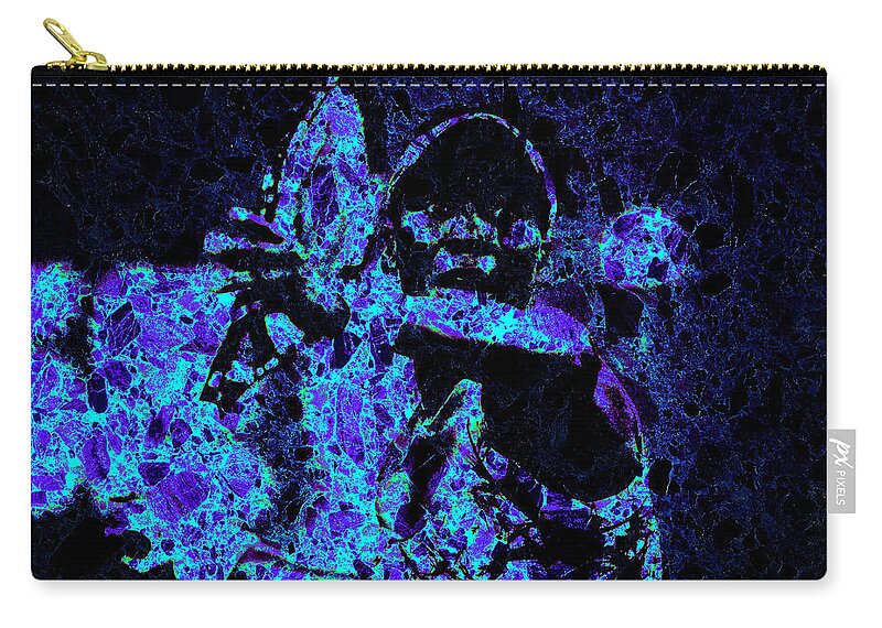 Venus Williams Zip Pouch featuring the mixed media Venus Williams Eye on the Prize by Brian Reaves