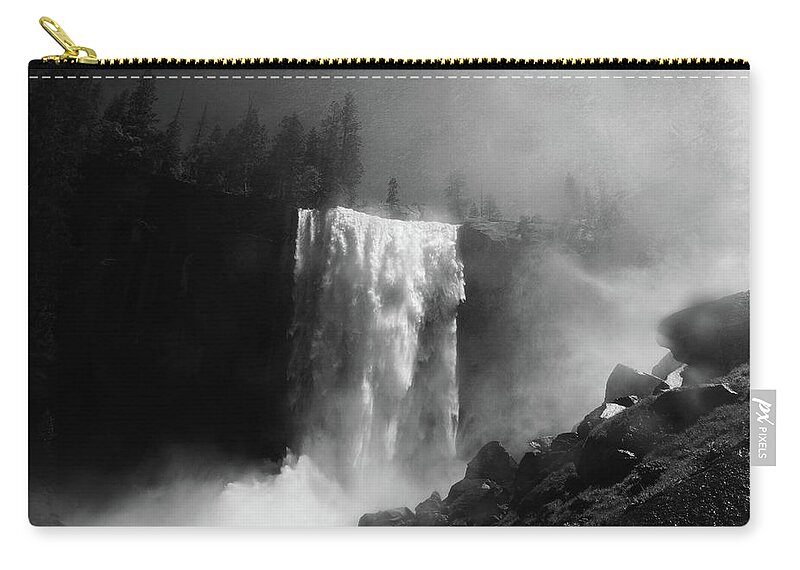 Vernal Fall Zip Pouch featuring the photograph Vernal Fall and Mist Trail by Raymond Salani III