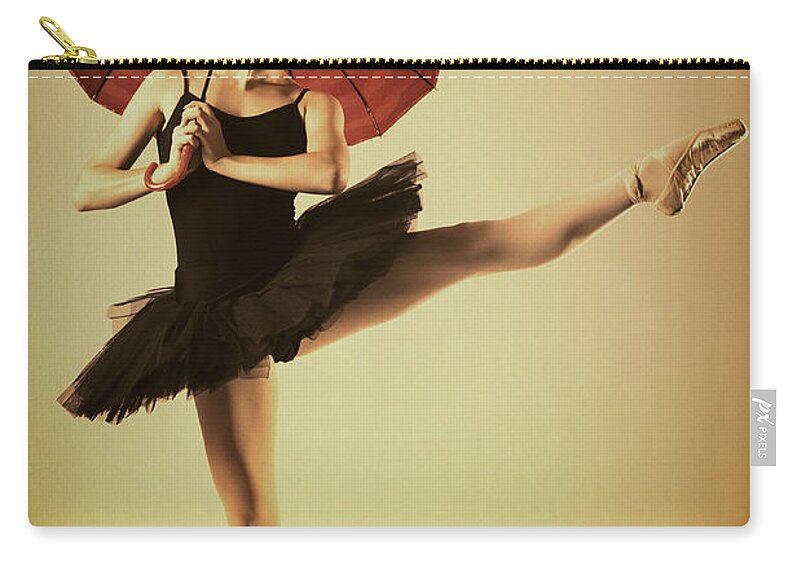 Pointe Zip Pouch featuring the photograph Very Pointey and Warm by Monte Arnold