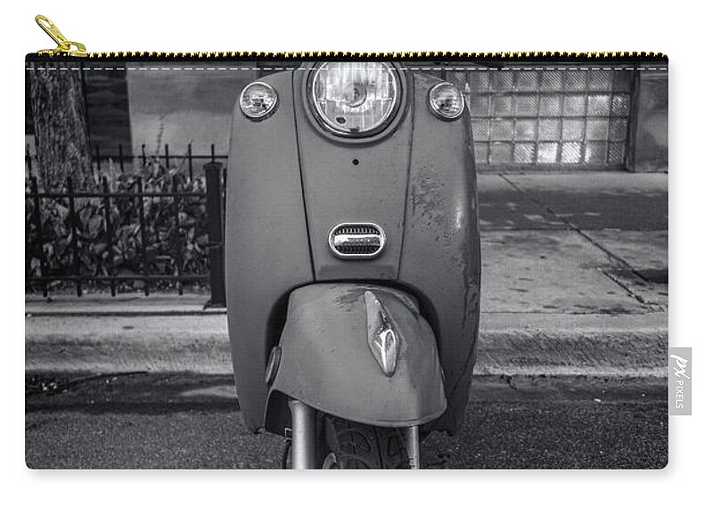 Vespa Zip Pouch featuring the photograph Vespa by Sebastian Musial