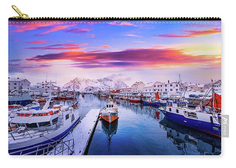 Norway Carry-all Pouch featuring the photograph Vibrant Norway by Philippe Sainte-Laudy