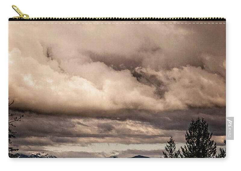 Clouds Zip Pouch featuring the photograph View from Flicka Farm by Frank Winters