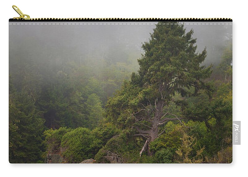 Tree Zip Pouch featuring the photograph View From The Beach by Mark Alder
