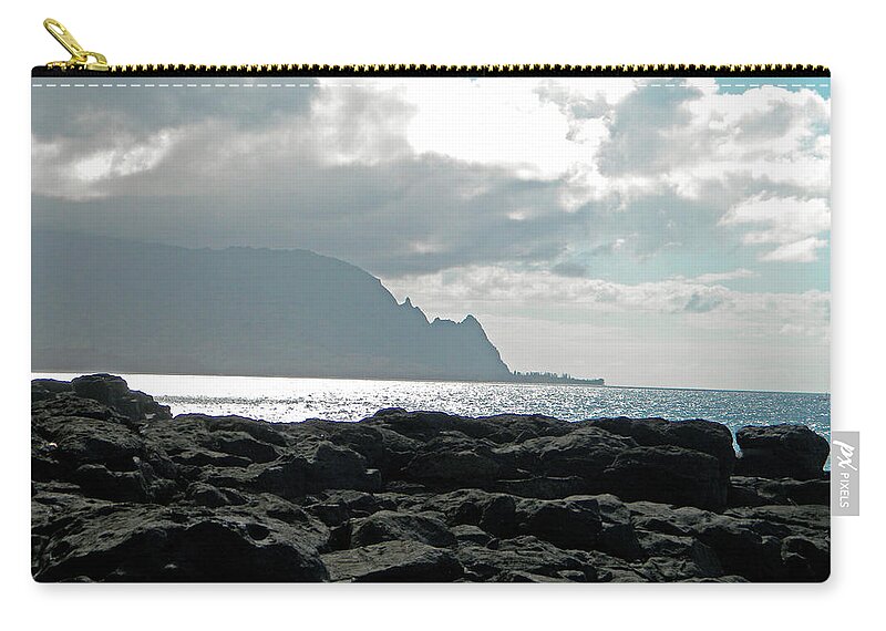 Frank Wilson Zip Pouch featuring the photograph View Of Bali Hai by Frank Wilson