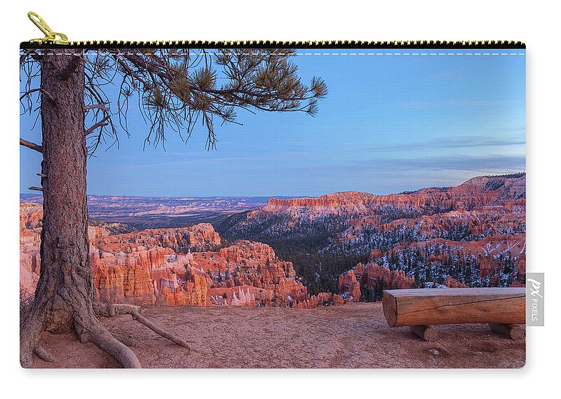 Landmark Zip Pouch featuring the photograph View Point by Jonathan Nguyen