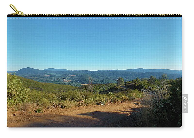 Beauty Zip Pouch featuring the photograph View South from Mt. Konocti by K Bradley Washburn