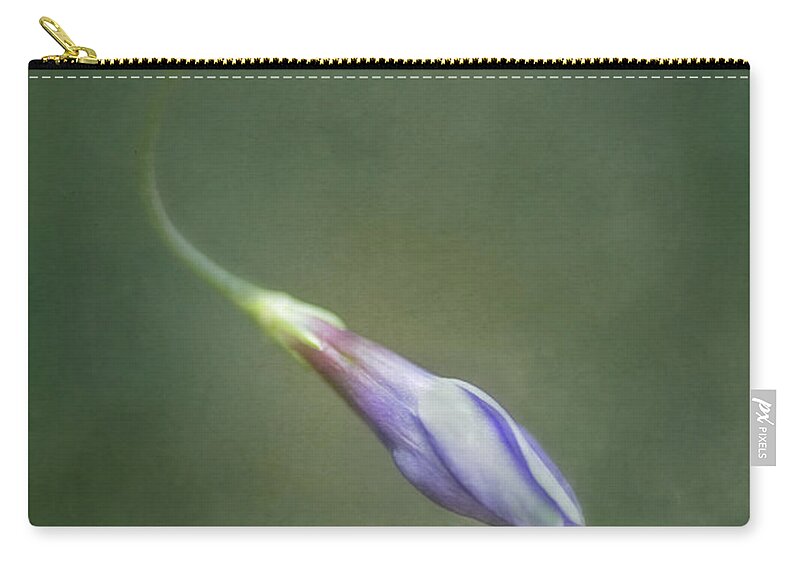 Periwinkle Zip Pouch featuring the photograph Vinca by Priska Wettstein