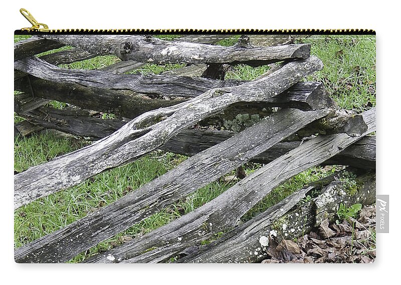 Cades Cove Carry-all Pouch featuring the photograph Vintage Custom Fencing by Phil Perkins