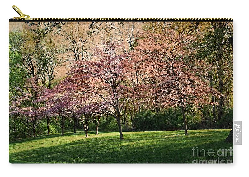 Dogwood Tree Zip Pouch featuring the photograph Vintage Dogwood Spring by Luther Fine Art