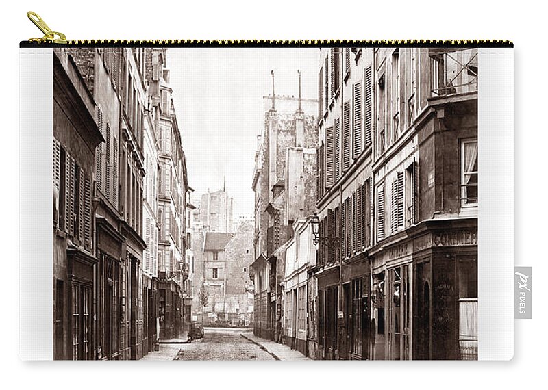 Paris Zip Pouch featuring the photograph Vintage Paris 23b by Andrew Fare