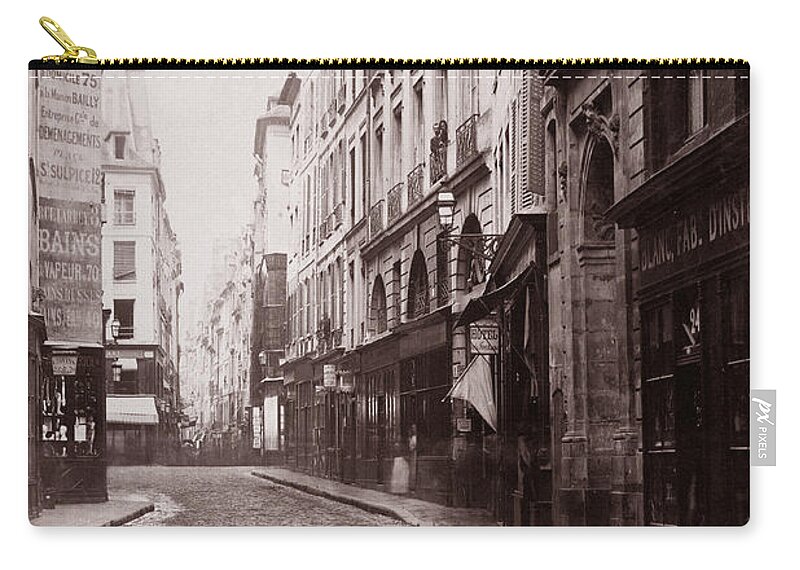 Paris Zip Pouch featuring the photograph Vintage Paris 27 by Andrew Fare