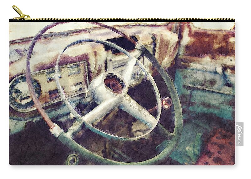 Truck Zip Pouch featuring the photograph Vintage Pickup Truck by Phil Perkins