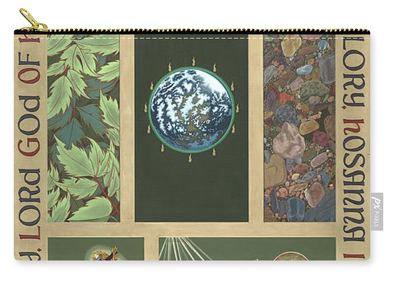 Viriditas Carry-all Pouch featuring the painting Viriditas - Finding God In All Things by William Hart McNichols