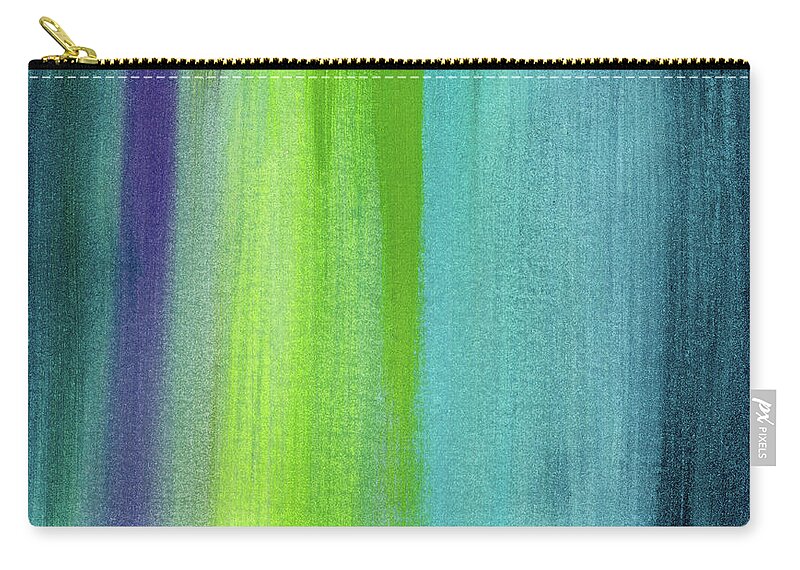 Abstract Carry-all Pouch featuring the painting Vishnu- Art by Linda Woods by Linda Woods