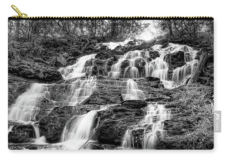 Vogel State Park Zip Pouch featuring the photograph Vogel State Park Waterfall by Anna Rumiantseva