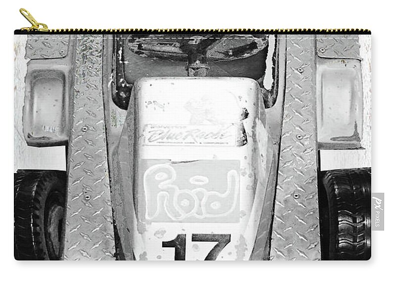 Abstract Zip Pouch featuring the mixed media Vroom by Tony Rubino