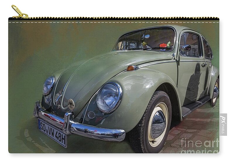 Volkswagen Zip Pouch featuring the photograph VW Bug by Eva Lechner