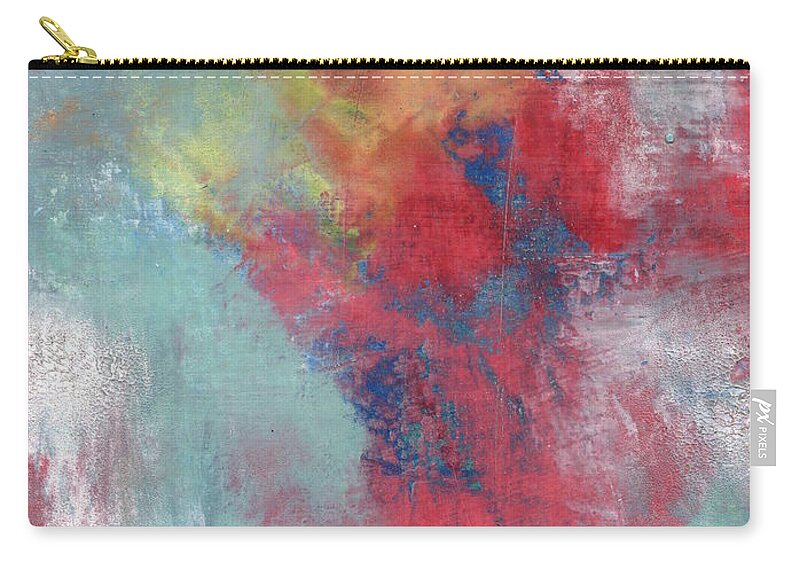 Oil Zip Pouch featuring the painting Waiting by Marcy Brennan
