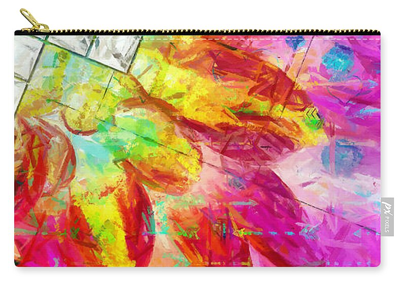Jesus Zip Pouch featuring the digital art Walk humbly with thy God by Payet Emmanuel