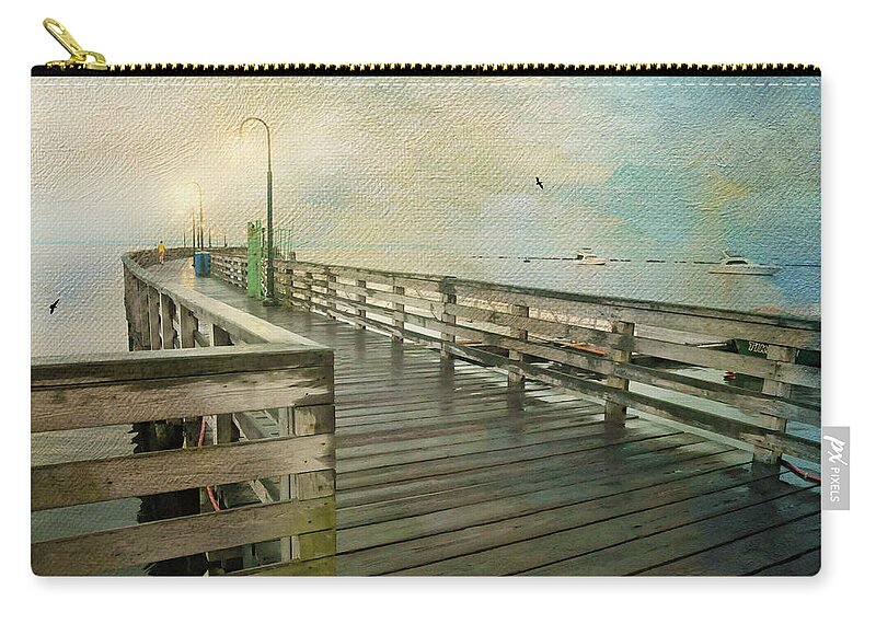 New York Landscape Zip Pouch featuring the photograph Walk on By by Diana Angstadt