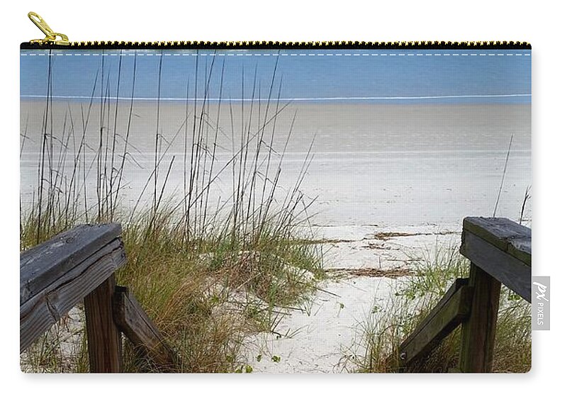 Beach Zip Pouch featuring the photograph Walkway To Paradise by Fiona Kennard