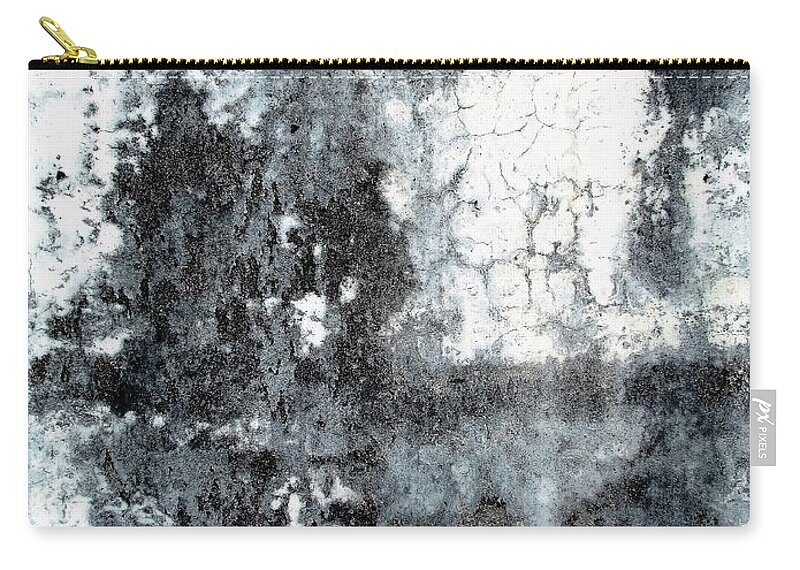 Texture Zip Pouch featuring the photograph Wall Abstract 165 by Maria Huntley